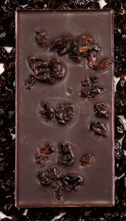 70% Sour Cherries Dark Chocolate Bar