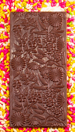 70% Mukhwas (candied fennel) Dark Chocolate Bar