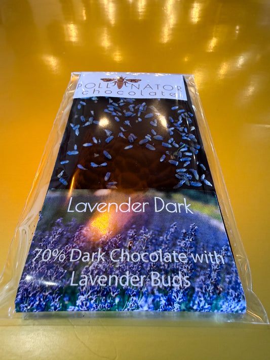 70% Lavender Dark Chocolate Bar