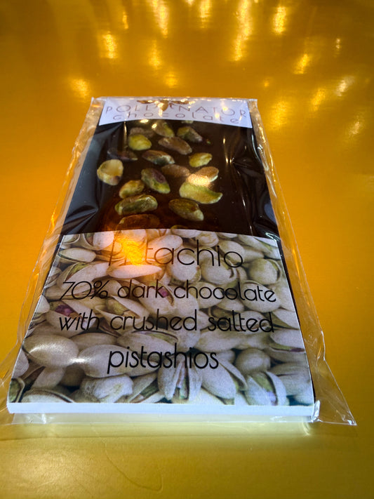 70% Pistachio Dark Chocolate Bar