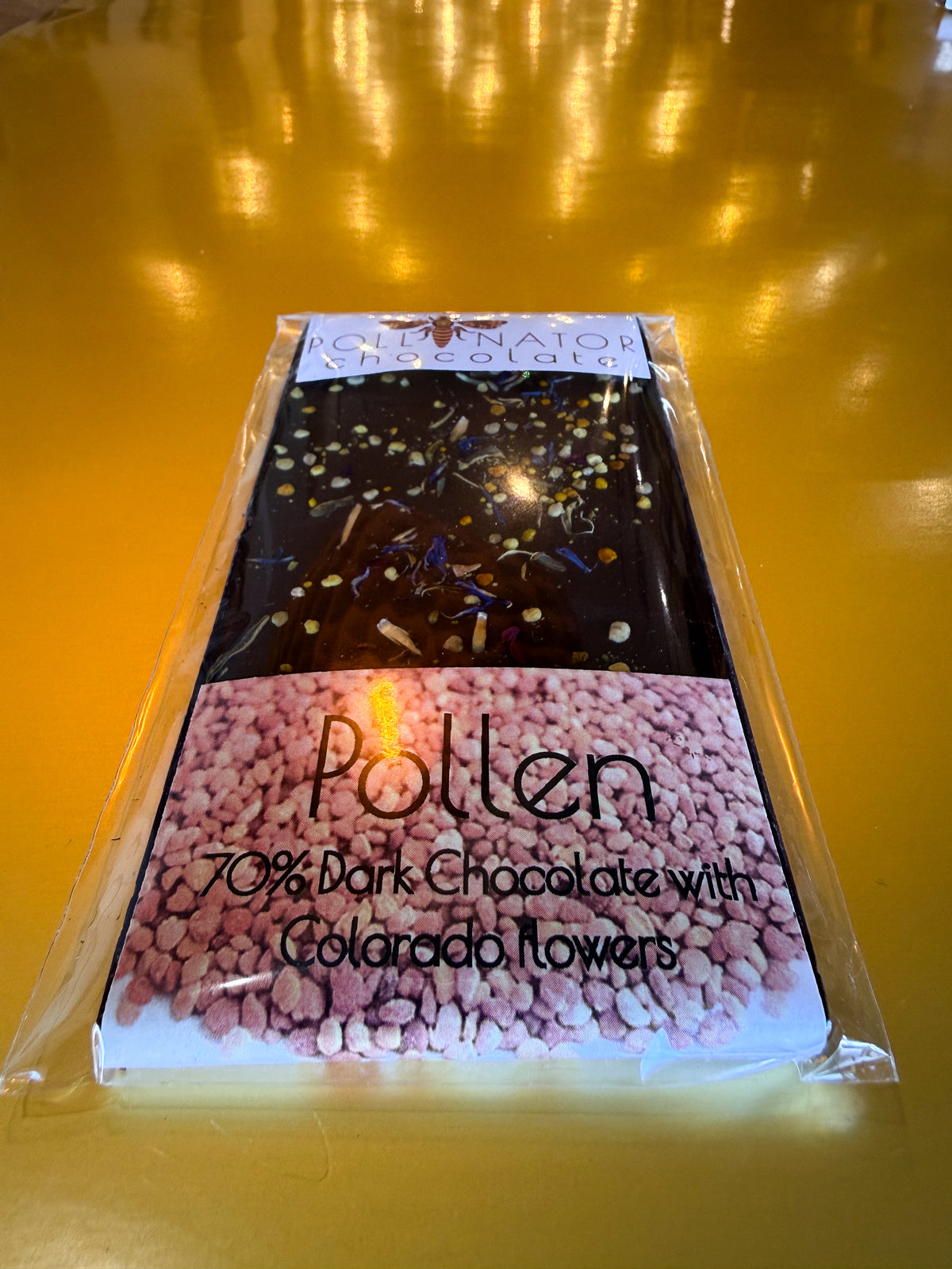 70% Pollen Dark Chocolate Bar