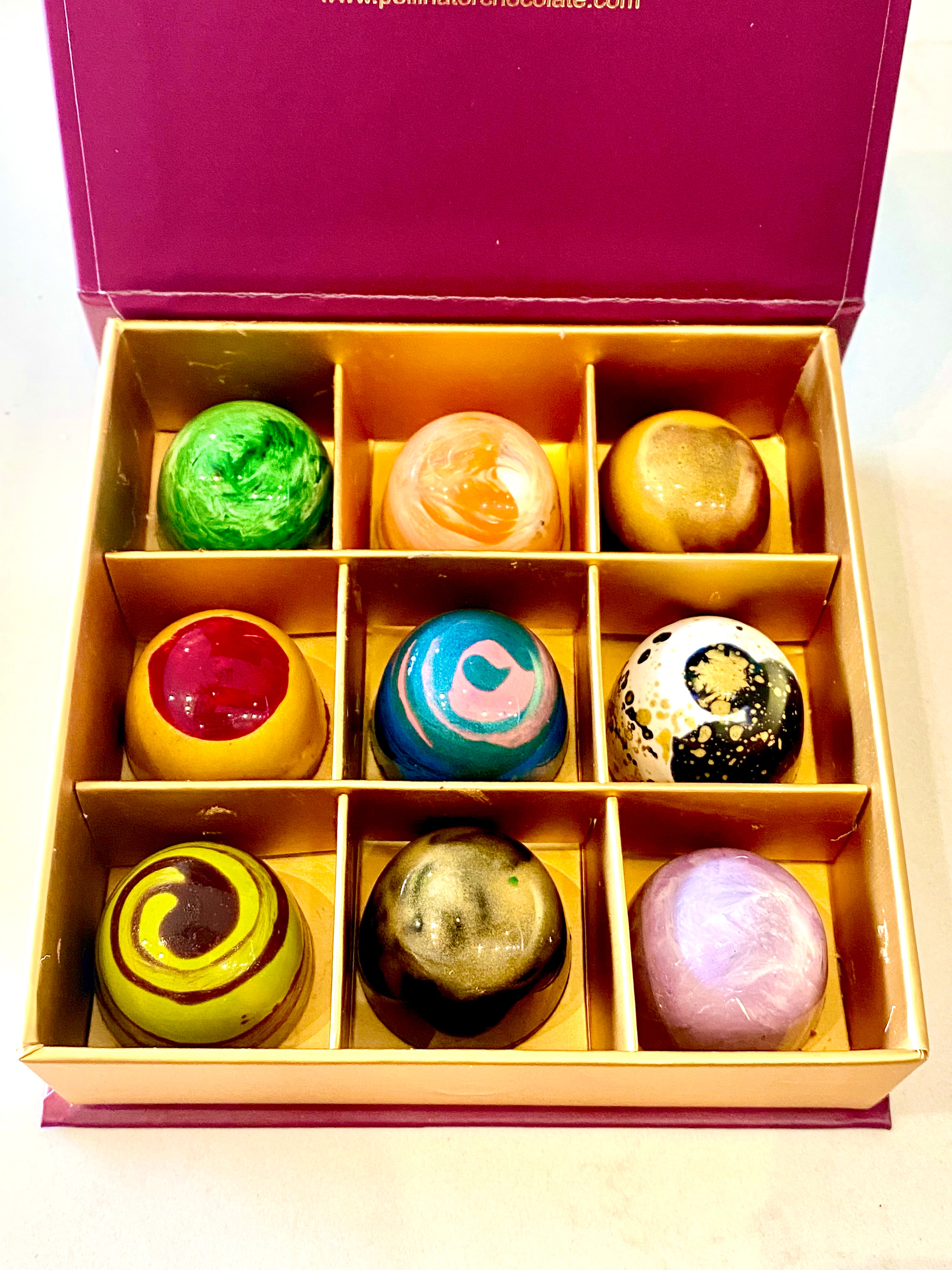 Bonbon box of 9 – Pollinator Chocolate